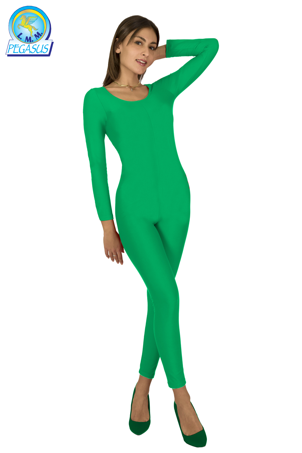 TUTA ACCADEMICA LYCRA VERDE DONNA